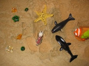 Sandtray with symbols